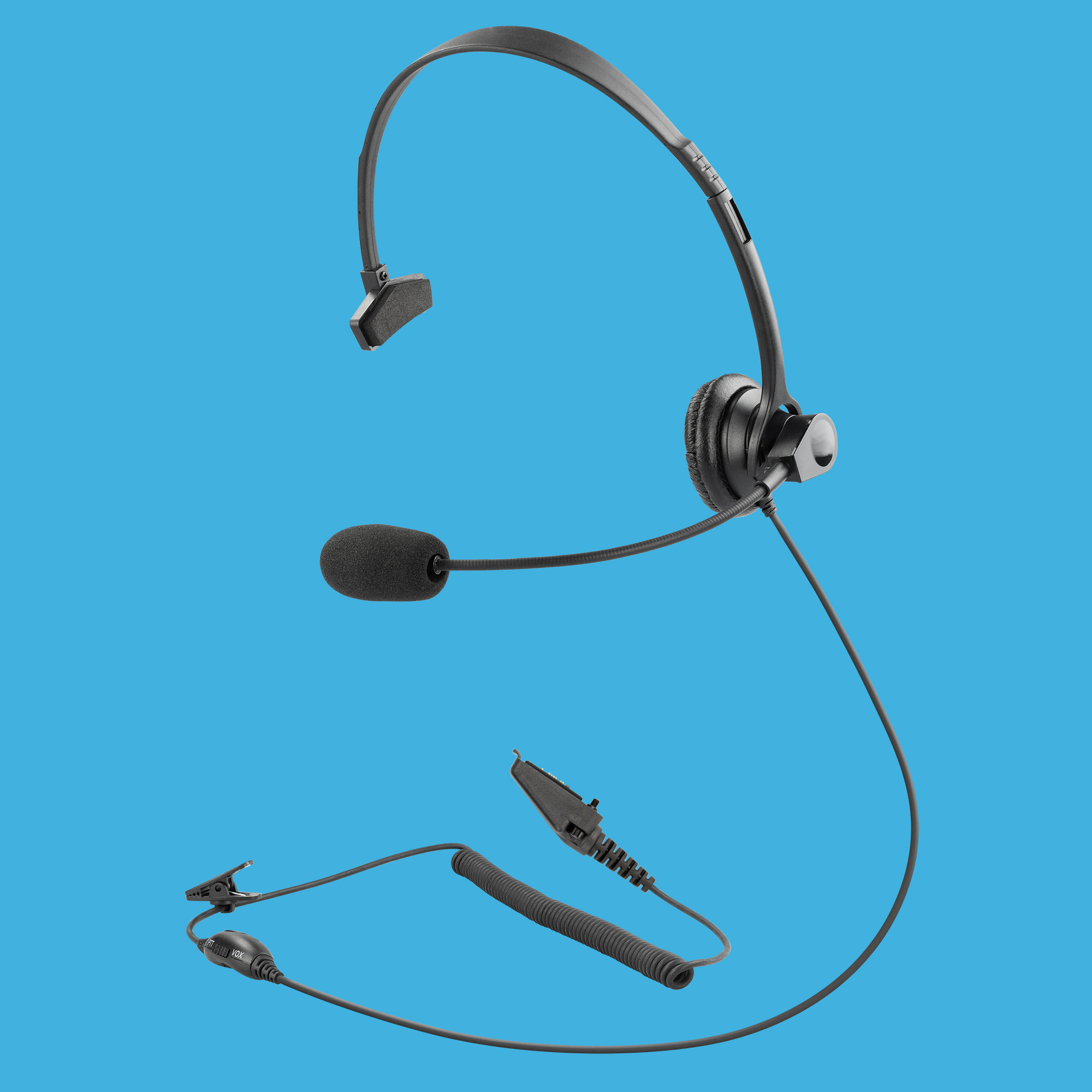 Overhead Mono Muff Earphone Call Center PTT for Kenwood TK-3148 TK 