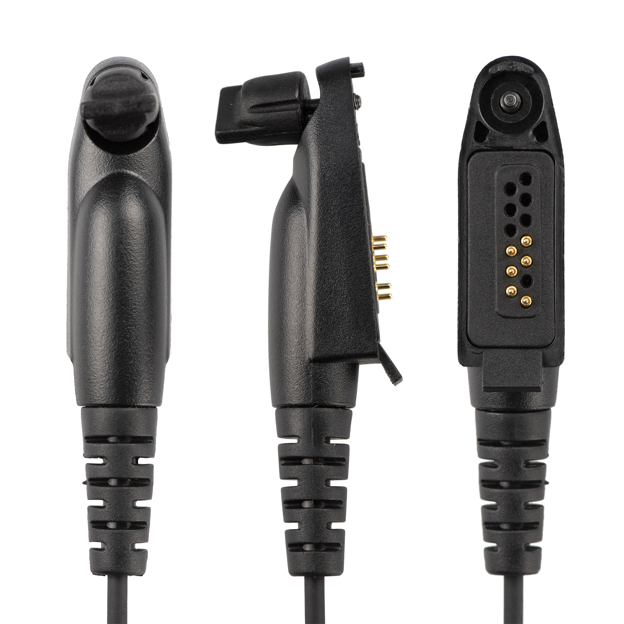 10 Stück Overhead Single Muff Kopfhörer Inline PTT für Motorola GP344 GP344R - Bild 2 von 9